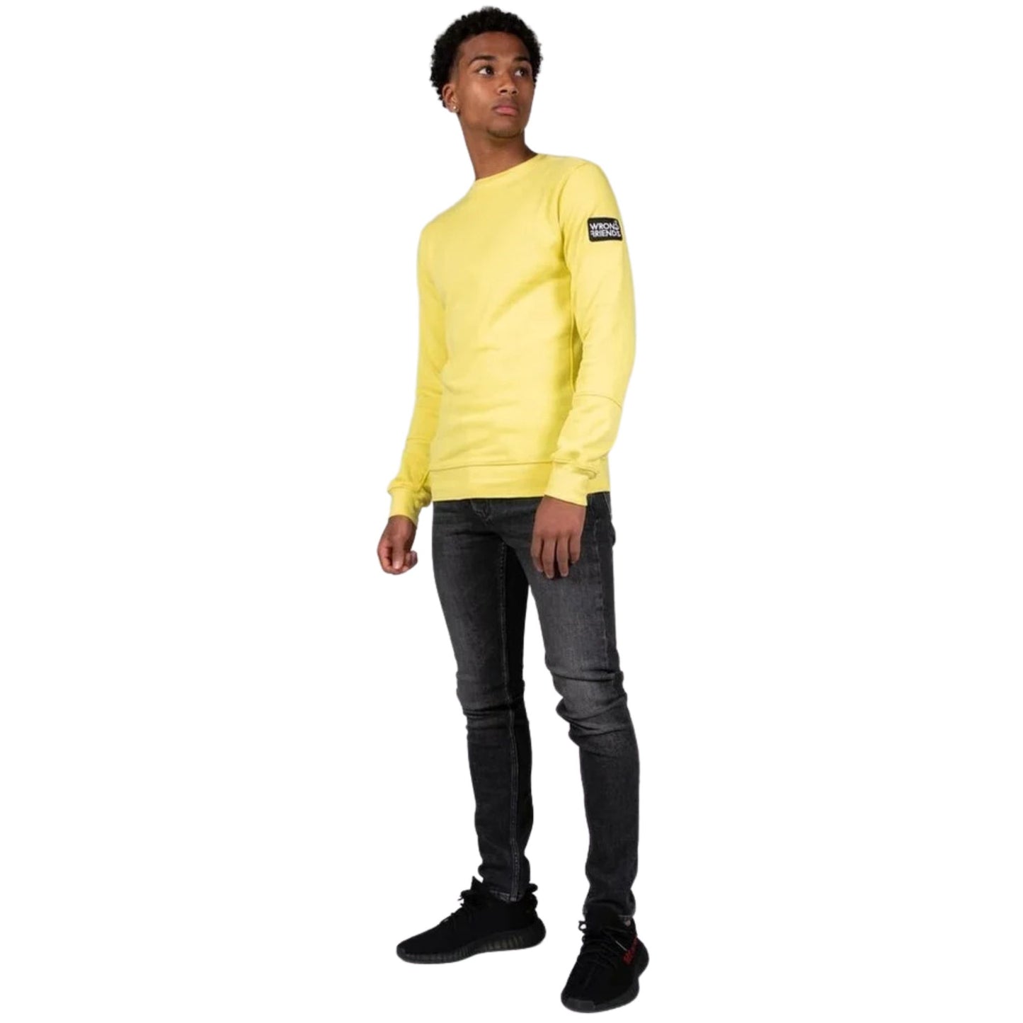 LEON CREWNECK SWEATSHIRT - YELLOW - WRONG FRIENDS