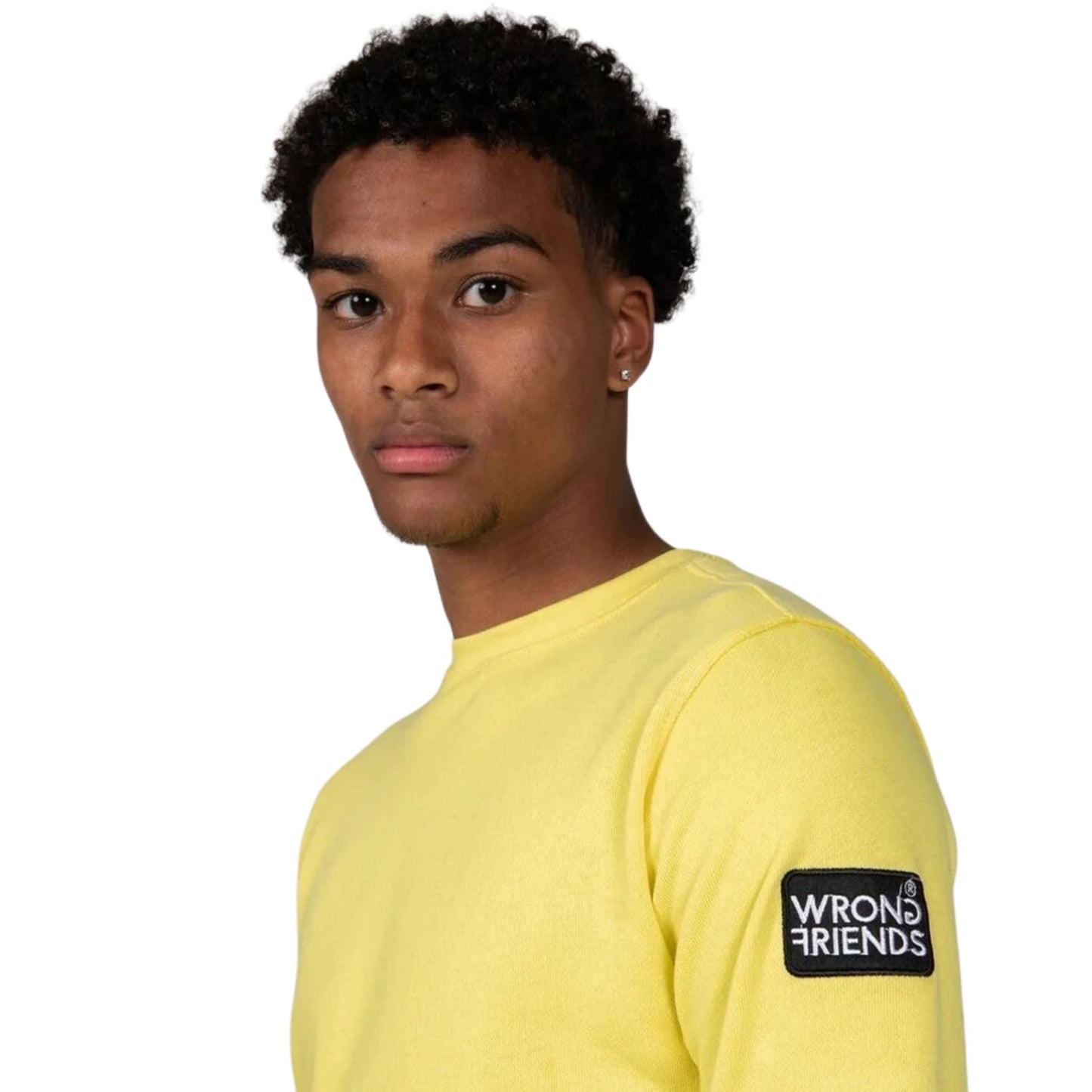 LEON CREWNECK SWEATSHIRT - YELLOW - WRONG FRIENDS