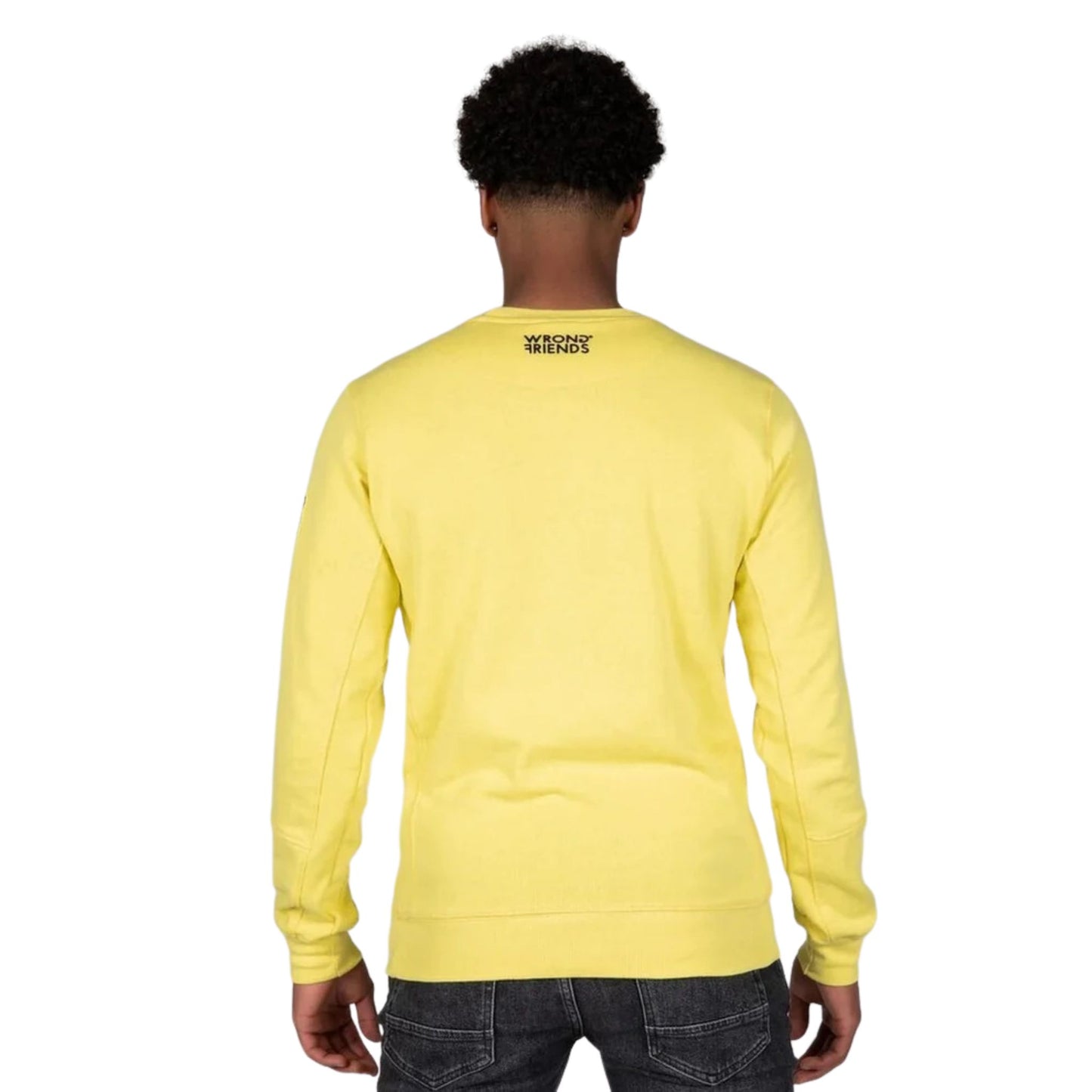 LEON CREWNECK SWEATSHIRT - YELLOW - WRONG FRIENDS