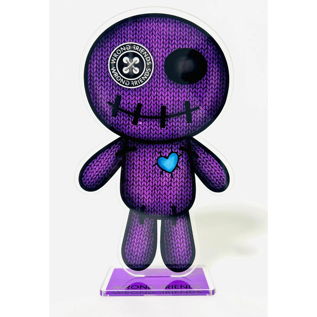 WRONG FRIENDS ACRYLIC VOODOO - 25cm POS-materiaal PURPLE