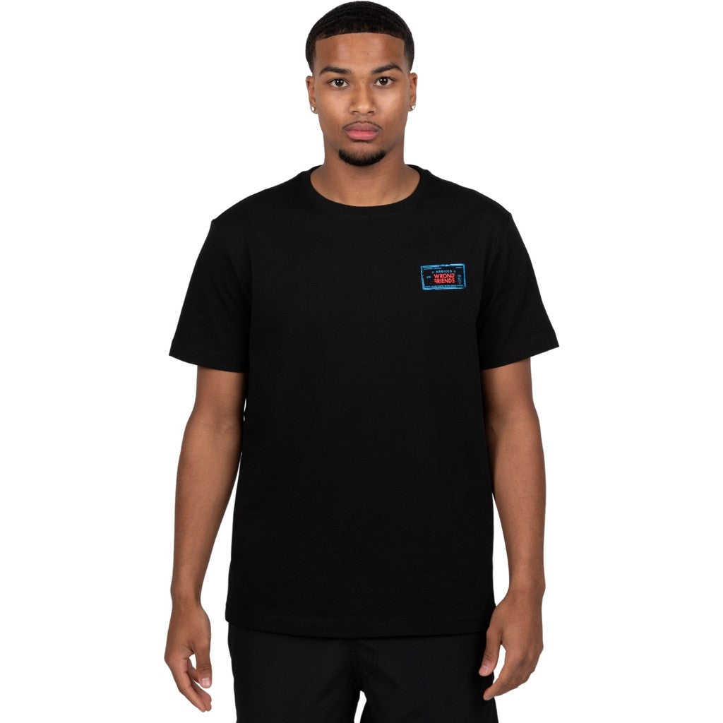 WRONG FRIENDS ALOHA T-SHIRT T-SHIRTS BLACK
