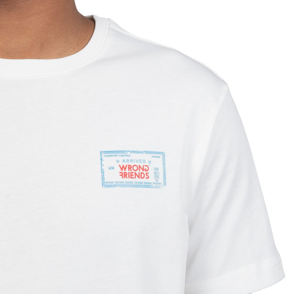 WRONG FRIENDS ALOHA T-SHIRT T-SHIRTS COCONUT WHITE