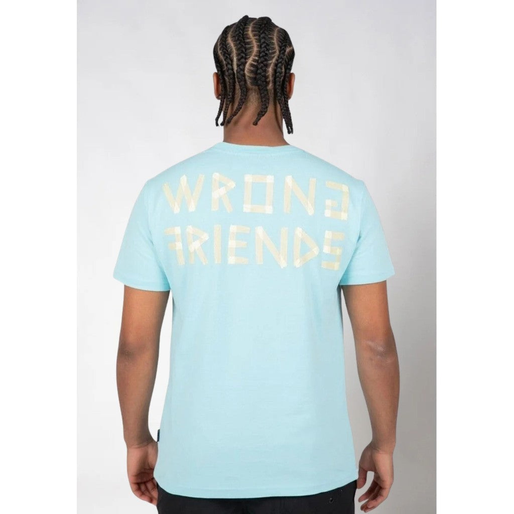 WRONG FRIENDS ARGOS T-SHIRT T-SHIRTS LIGHT BLUE
