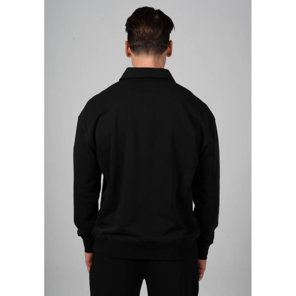 WRONG FRIENDS ASTI POLO SWEATER SWEATERS BLACK