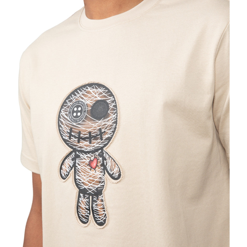 WRONG FRIENDS ASTORIA T-SHIRT T-SHIRTS BEIGE