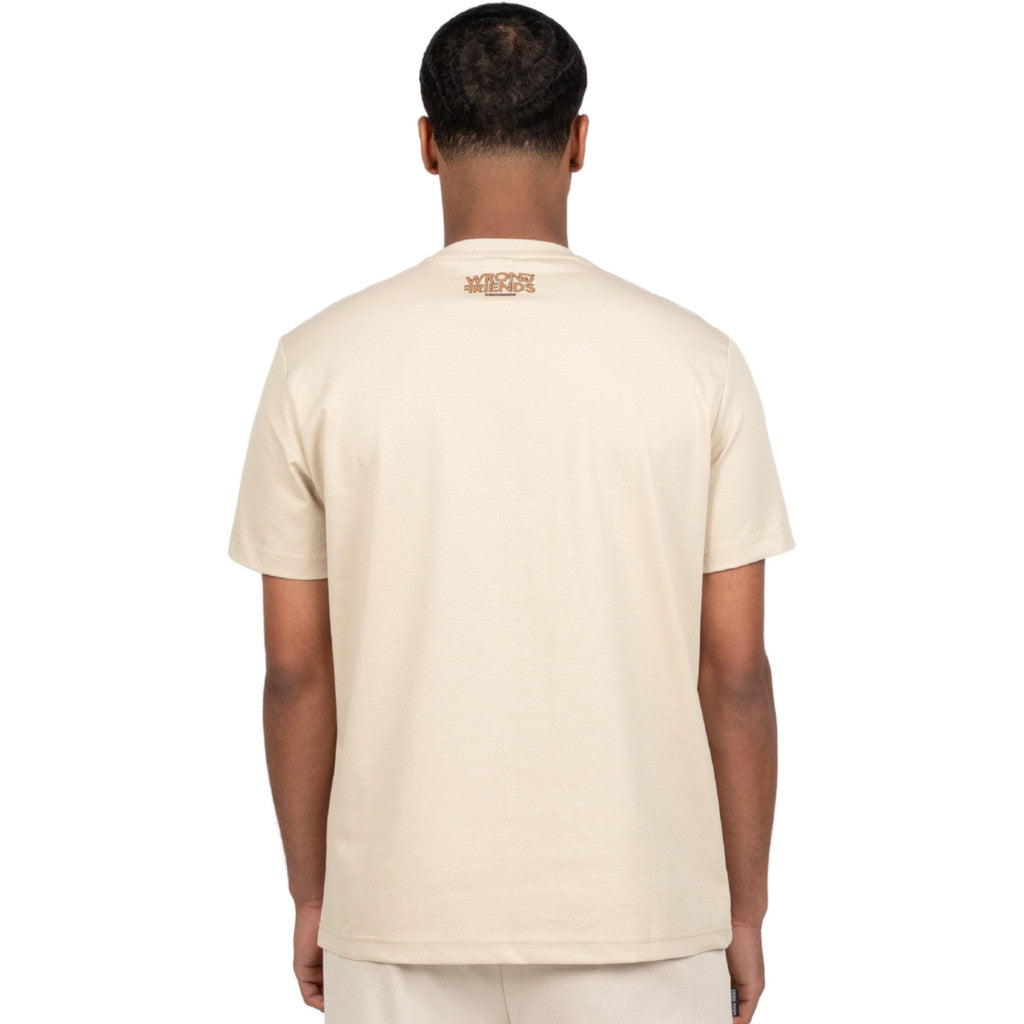 WRONG FRIENDS ASTORIA T-SHIRT T-SHIRTS BEIGE