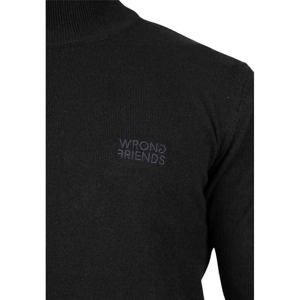 AYDEN TURTLENECK - BLACK - WRONG FRIENDS