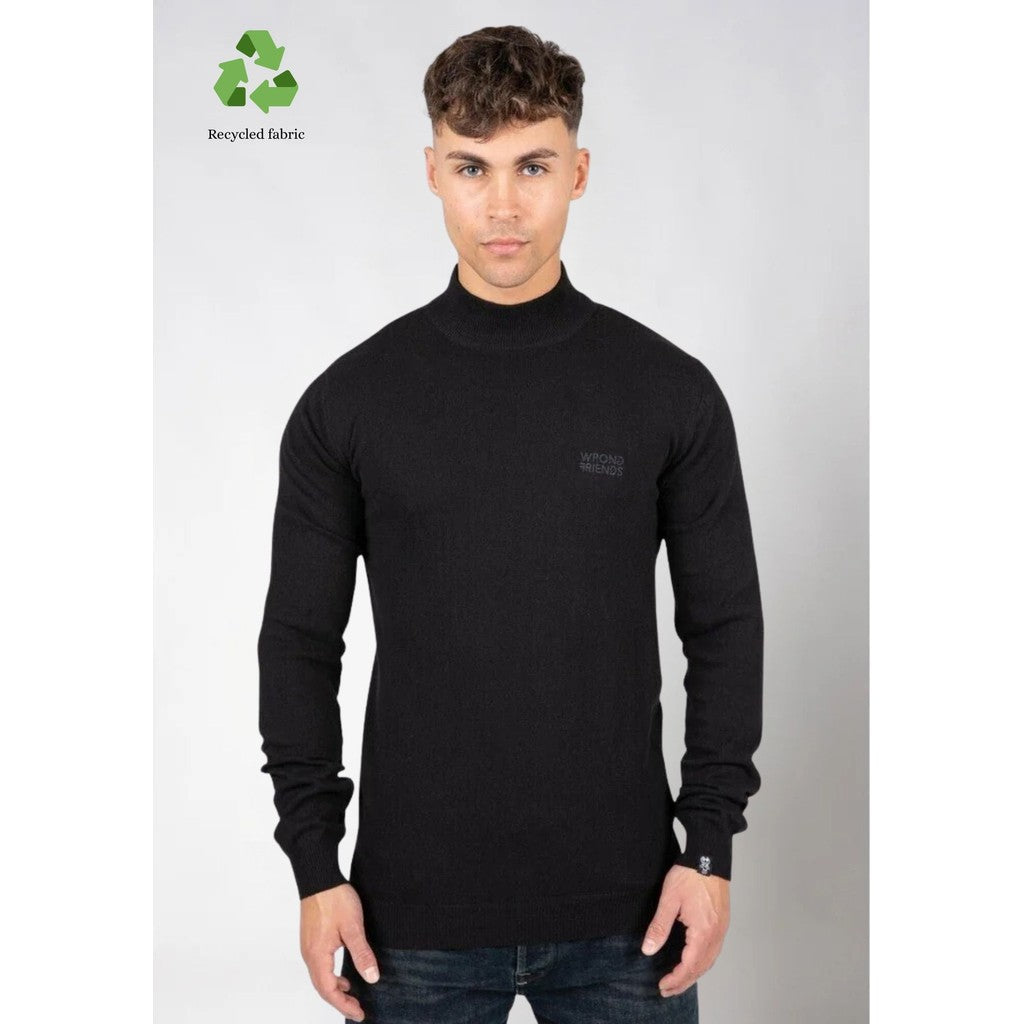 WRONG FRIENDS AYDEN TURTLENECK SWEATERS BLACK
