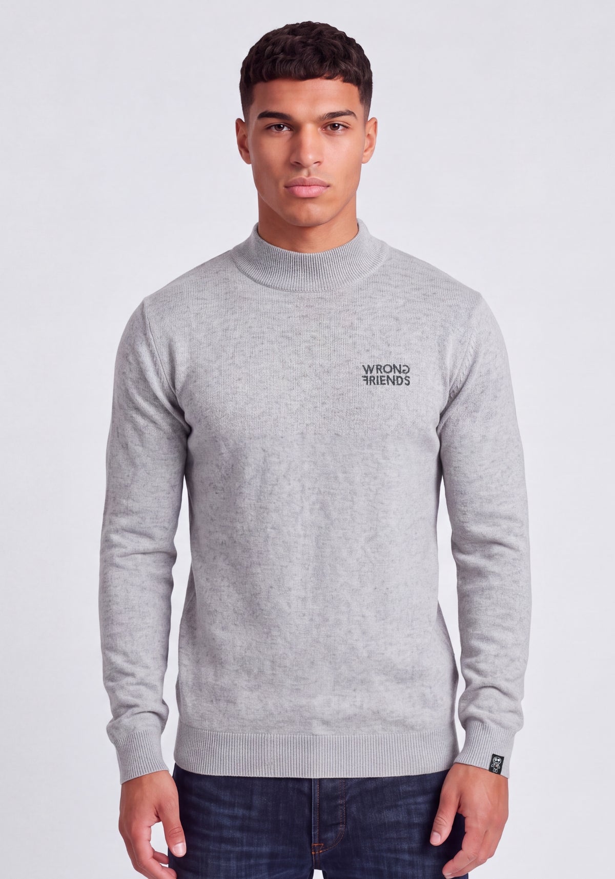 WRONG FRIENDS AYDEN TURTLENECK SWEATERS GREY