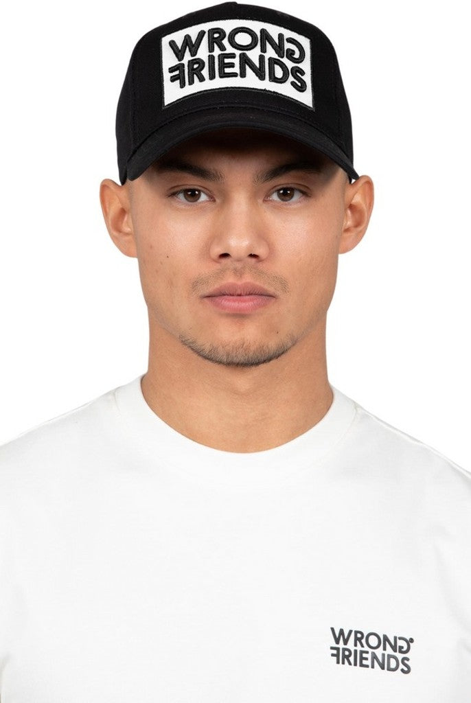 WRONG FRIENDS BARCELONA CAP CAPS BLACK/WHITE