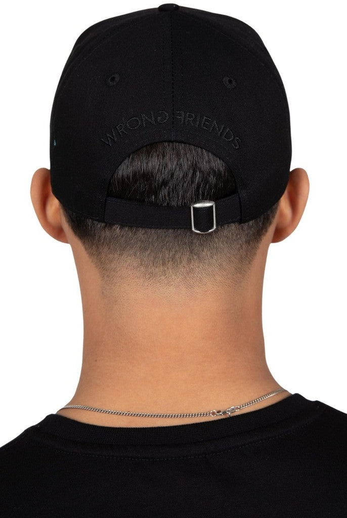 WRONG FRIENDS BARCELONA CAP CAPS BLACK/WHITE