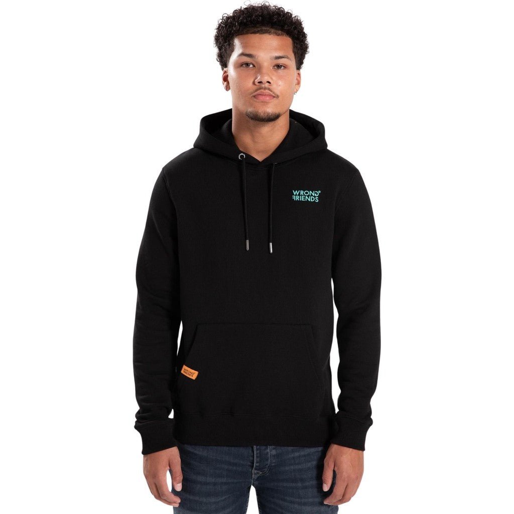 WRONG FRIENDS BELLEVUE HOODIE HOODIES BLACK