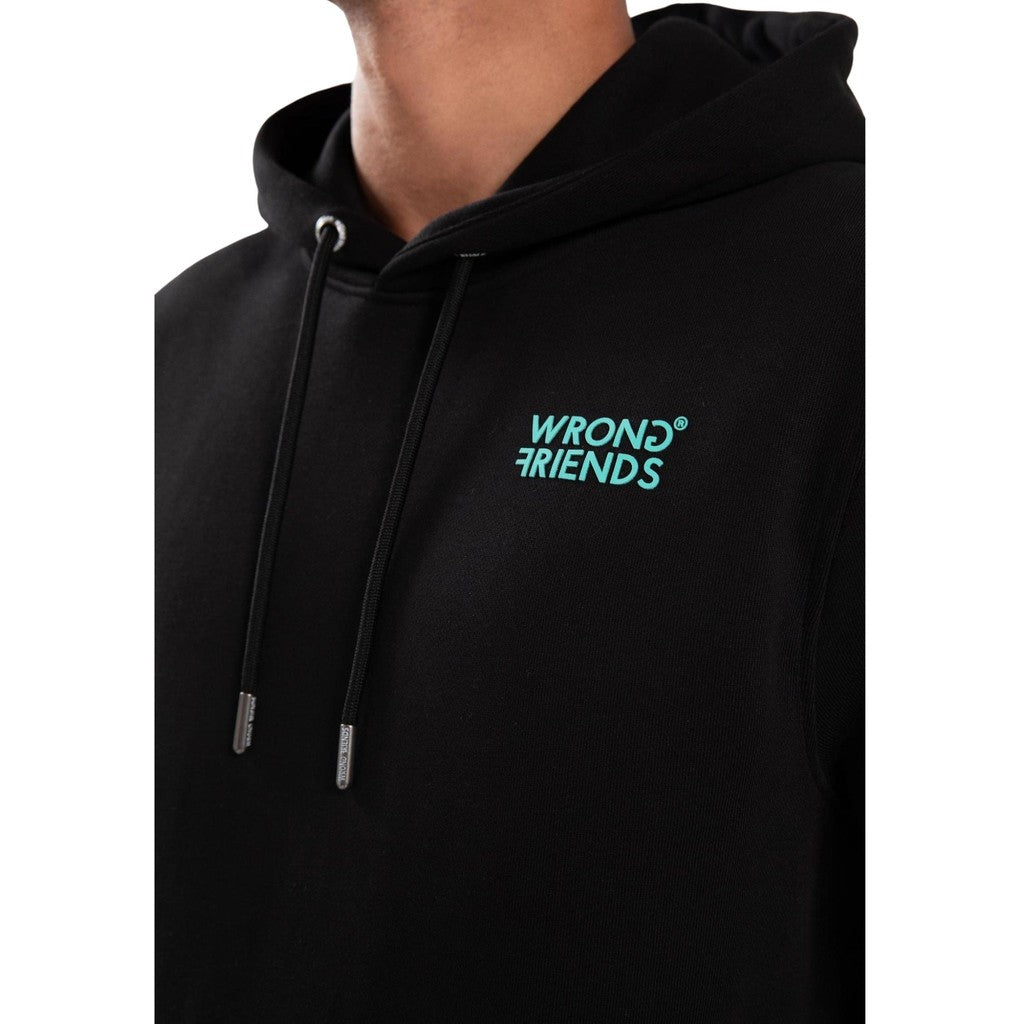 WRONG FRIENDS BELLEVUE HOODIE HOODIES BLACK