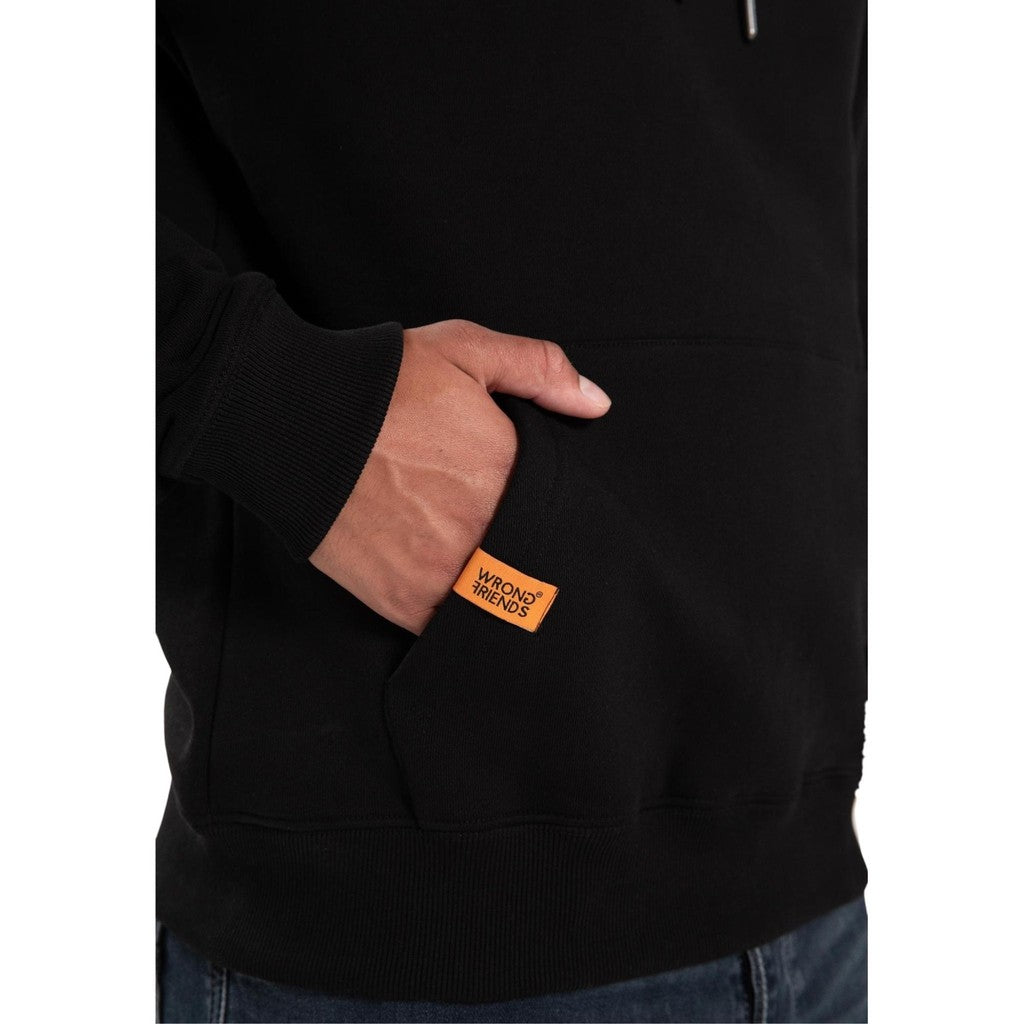 WRONG FRIENDS BELLEVUE HOODIE HOODIES BLACK