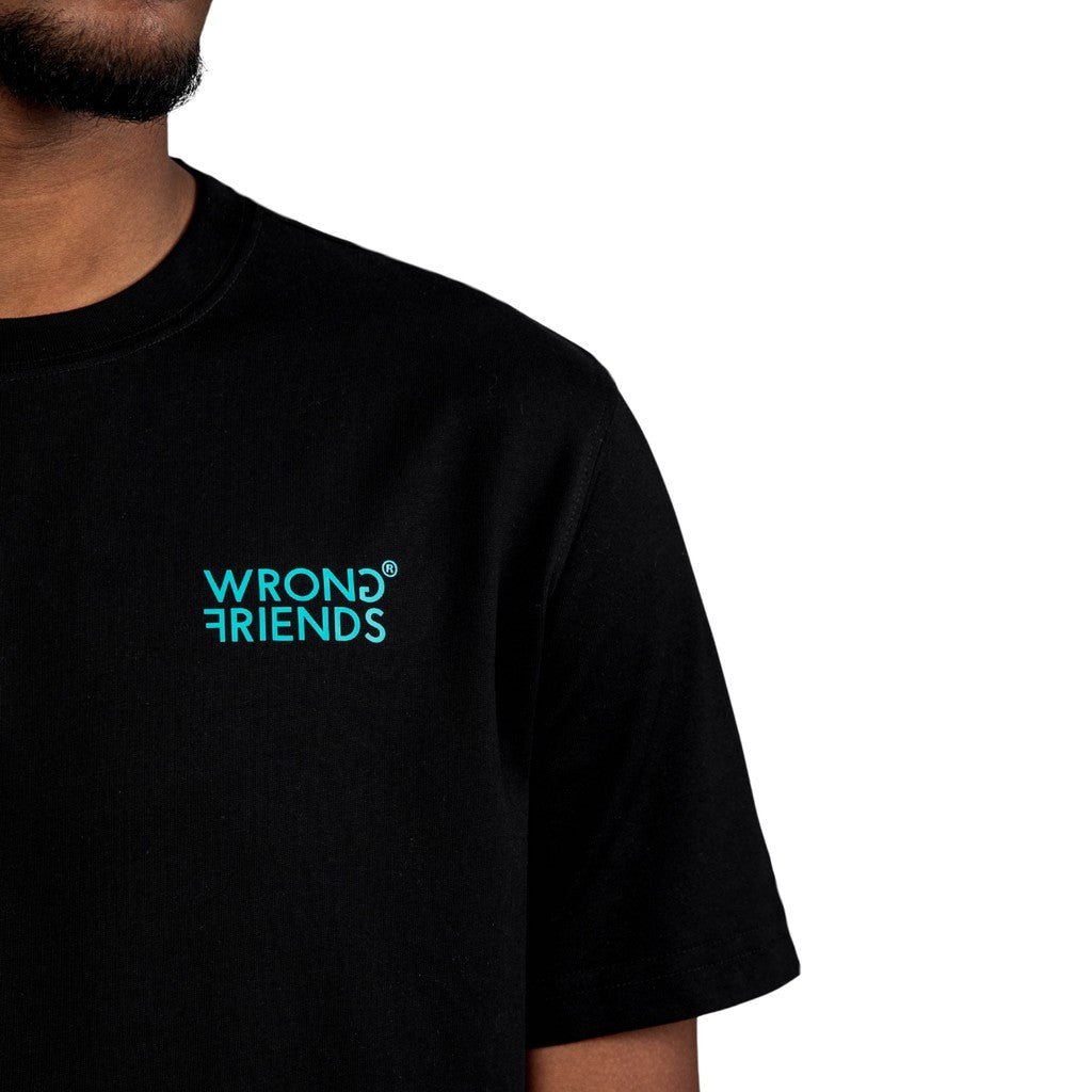 WRONG FRIENDS BELLEVUE T-SHIRT T-SHIRTS BLACK