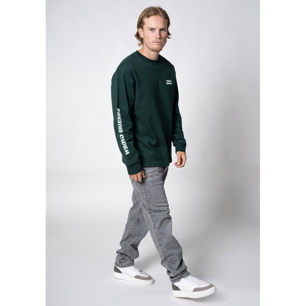 WRONG FRIENDS BELLINGHAM LONGSLEEVE LONGSLEEVES DARK GREEN