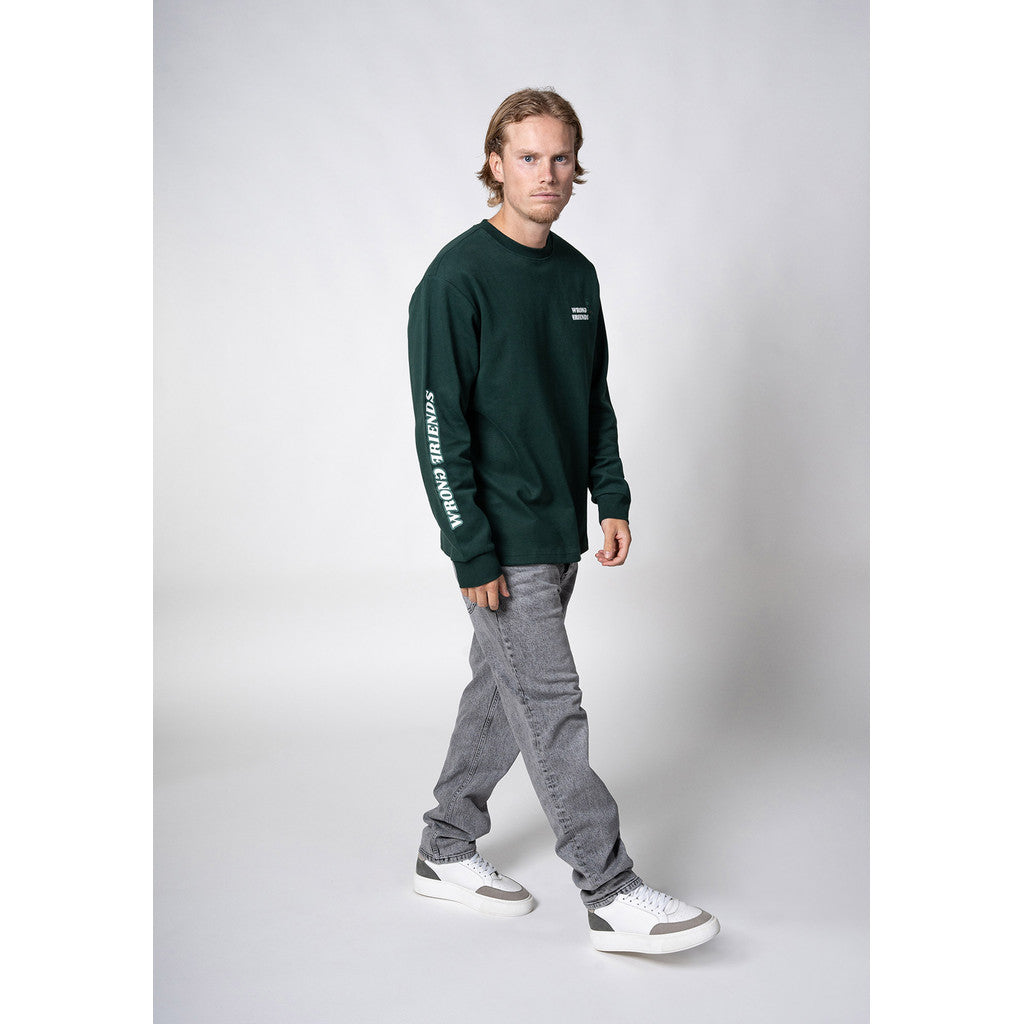 WRONG FRIENDS BELLINGHAM LONGSLEEVE LONGSLEEVES DARK GREEN