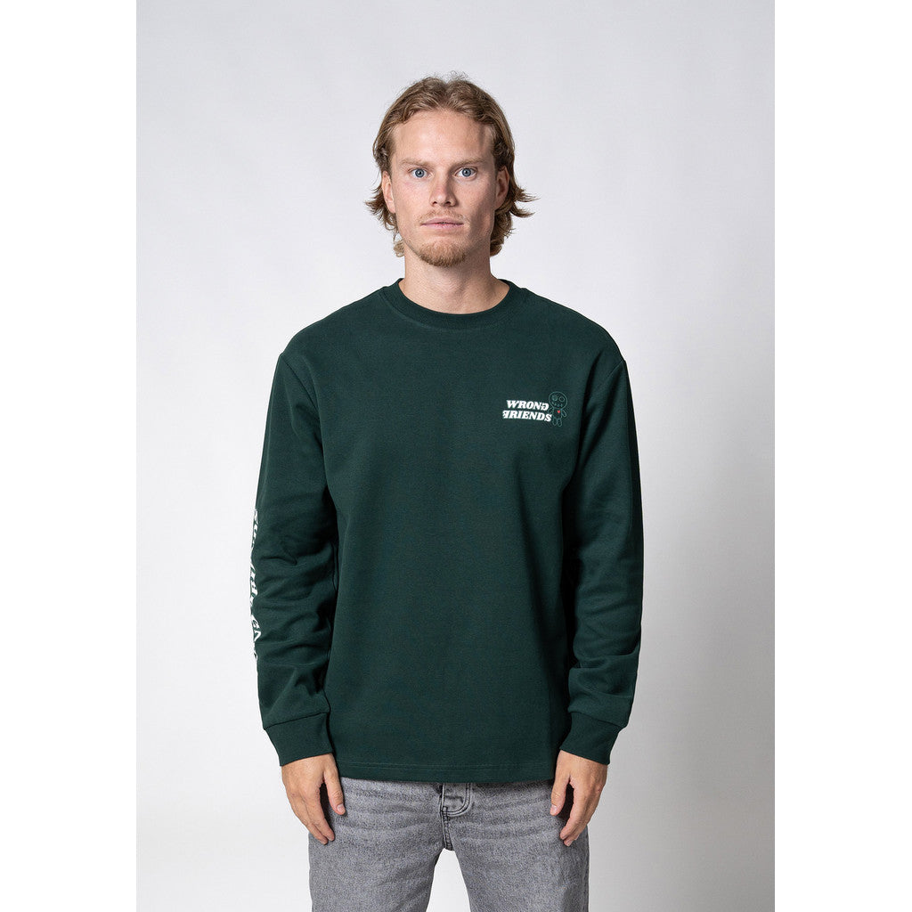 WRONG FRIENDS BELLINGHAM LONGSLEEVE LONGSLEEVES DARK GREEN