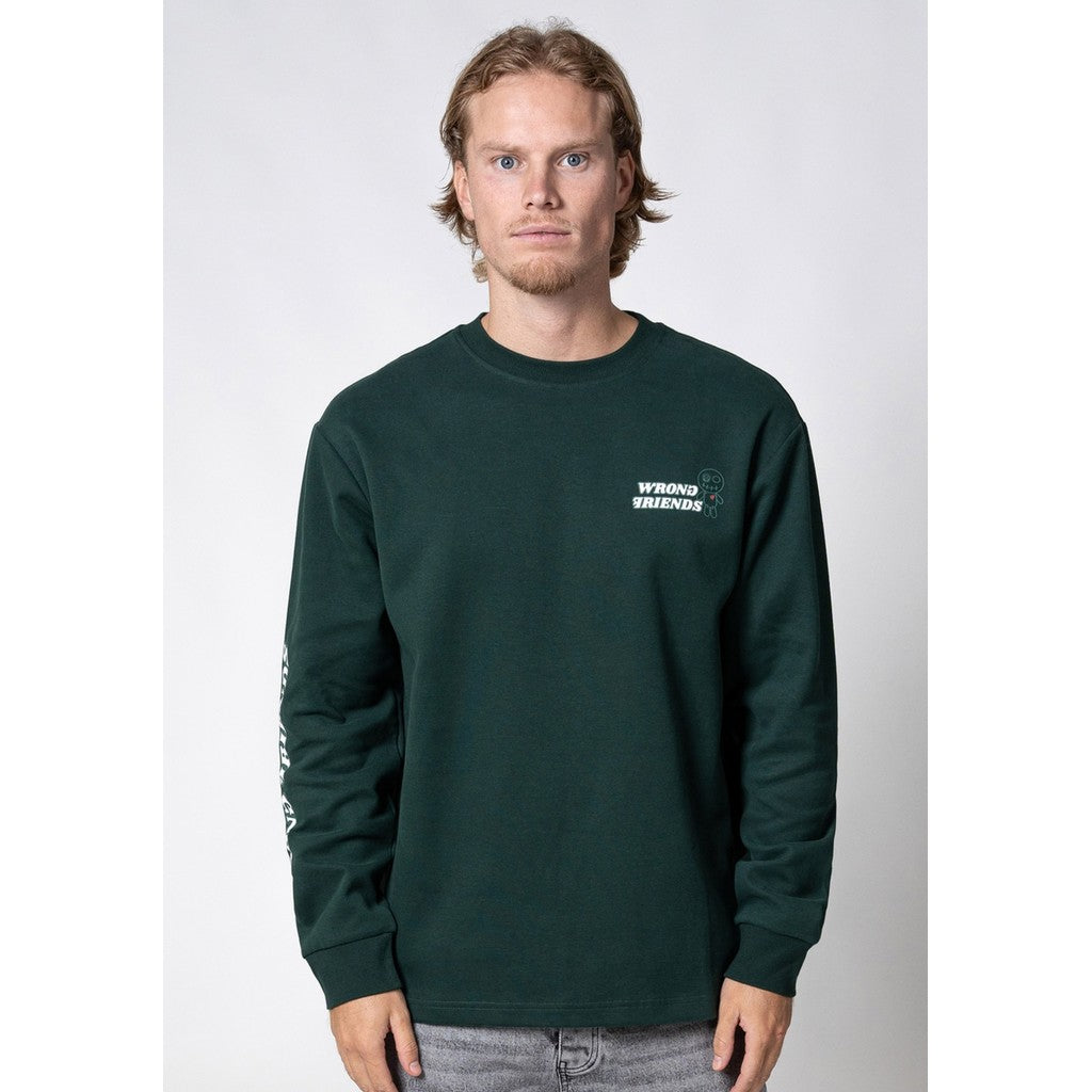 WRONG FRIENDS BELLINGHAM LONGSLEEVE LONGSLEEVES DARK GREEN