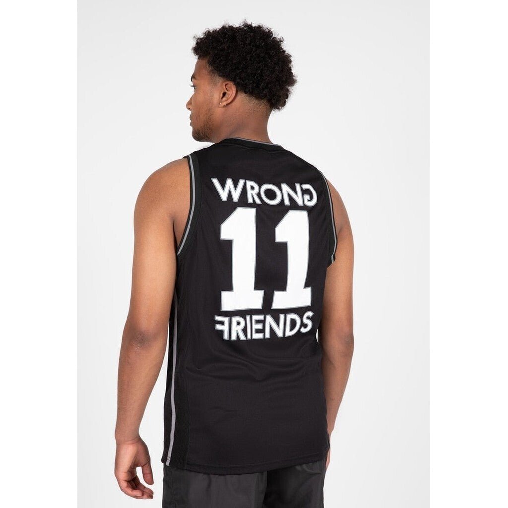 BROOKLYN BASKETBALL SHIRT - BLACK - WRONG FRIENDS