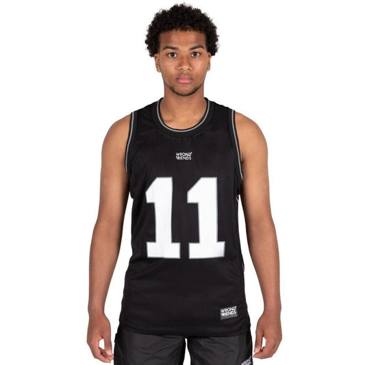 BROOKLYN BASKETBALL SHIRT - BLACK - WRONG FRIENDS