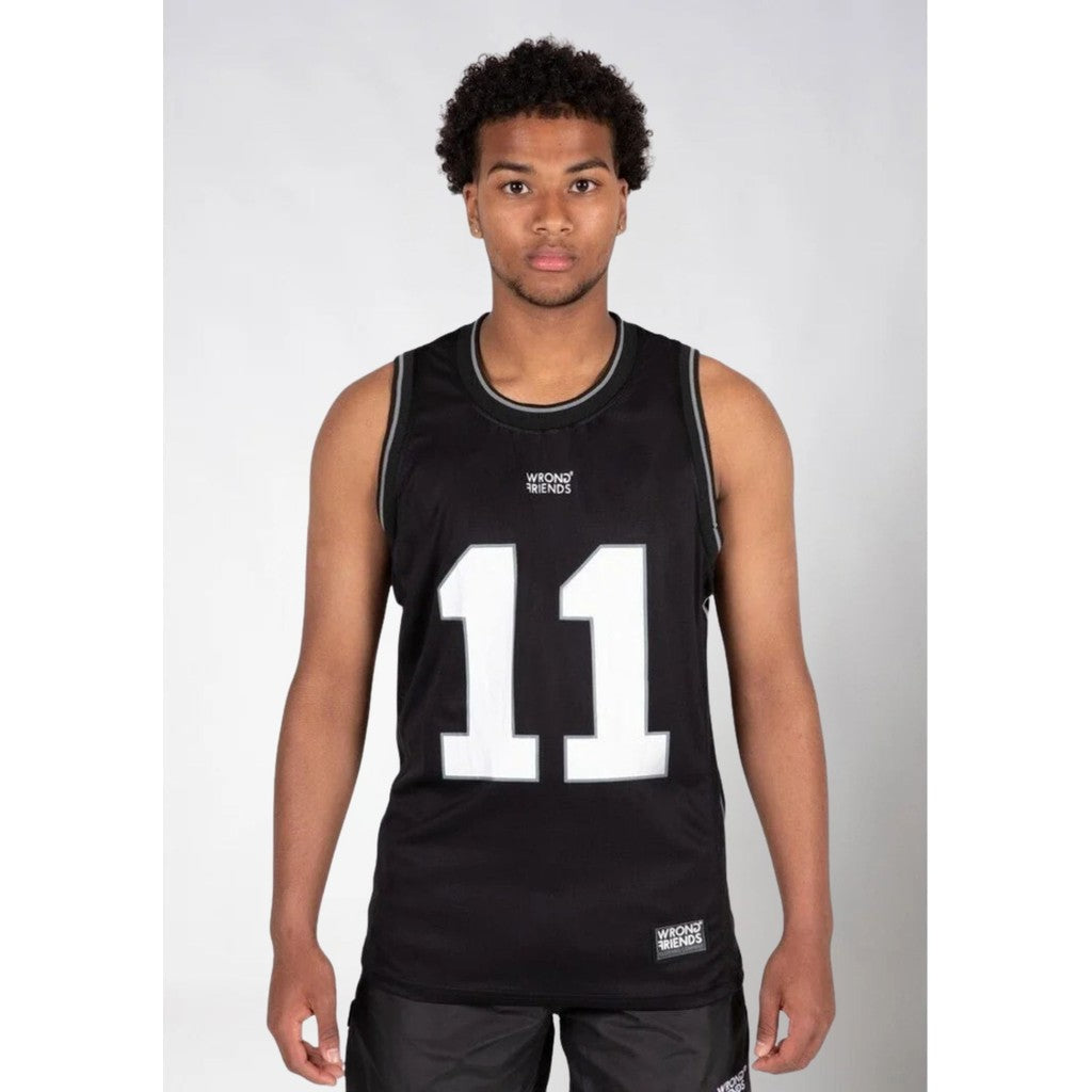 WRONG FRIENDS BROOKLYN BASKETBALL SHIRT T-SHIRTS BLACK