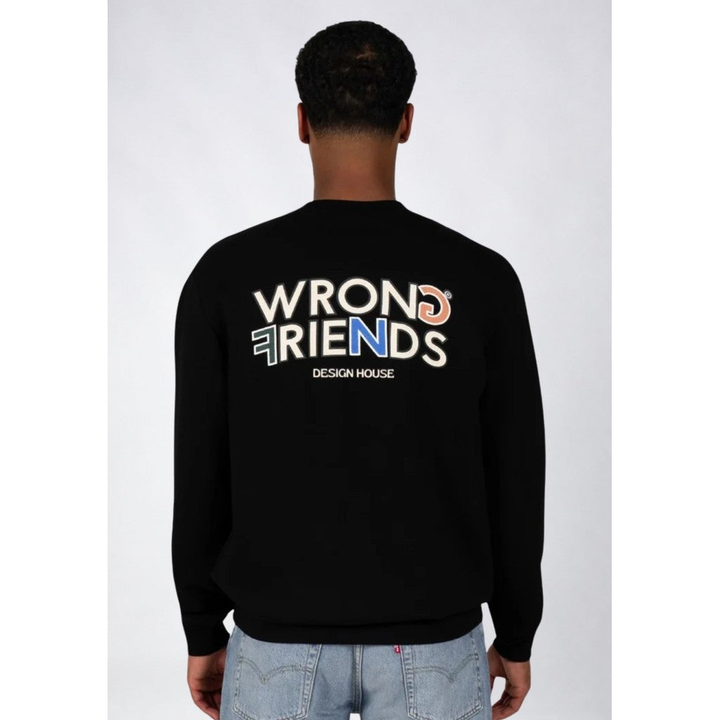WRONG FRIENDS BROOKS SWEATER SWEATERS BLACK