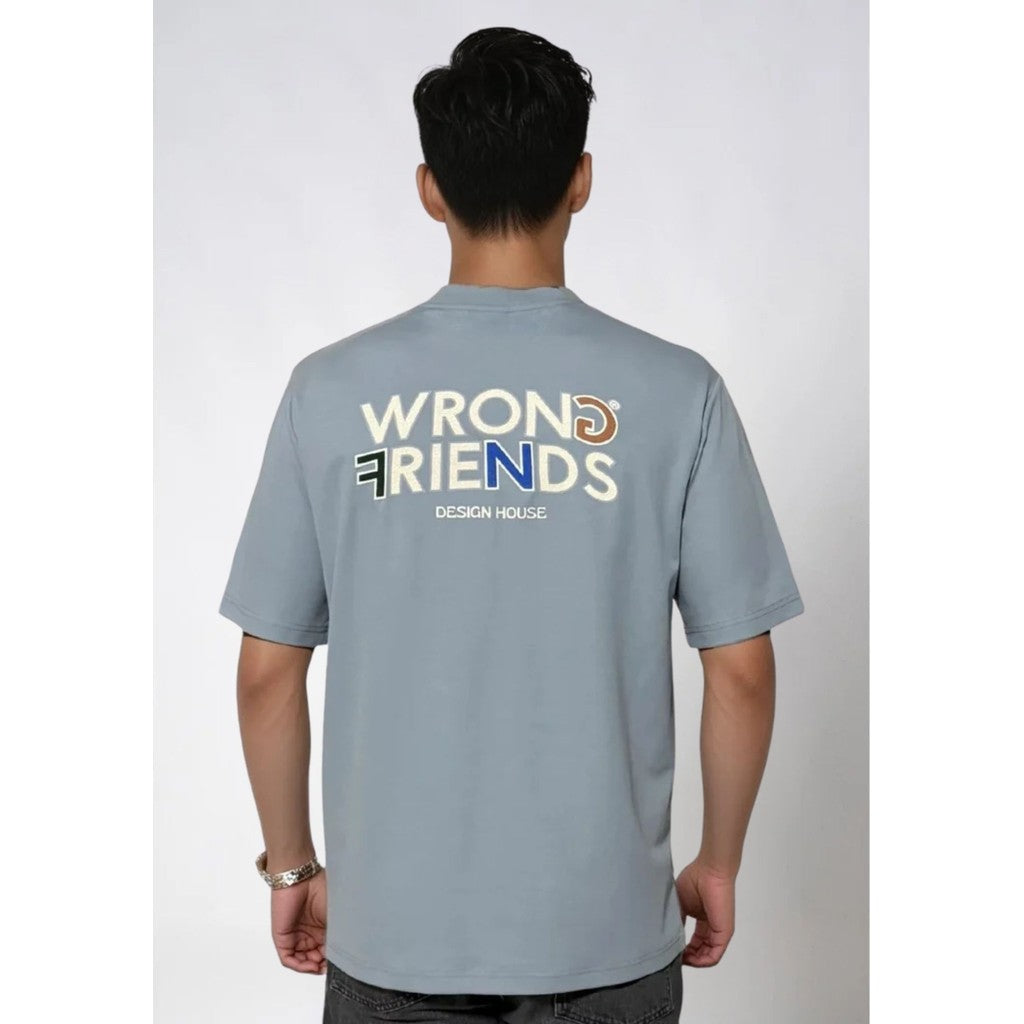 WRONG FRIENDS BROOKS T-SHIRT T-SHIRTS LIGHT BLUE