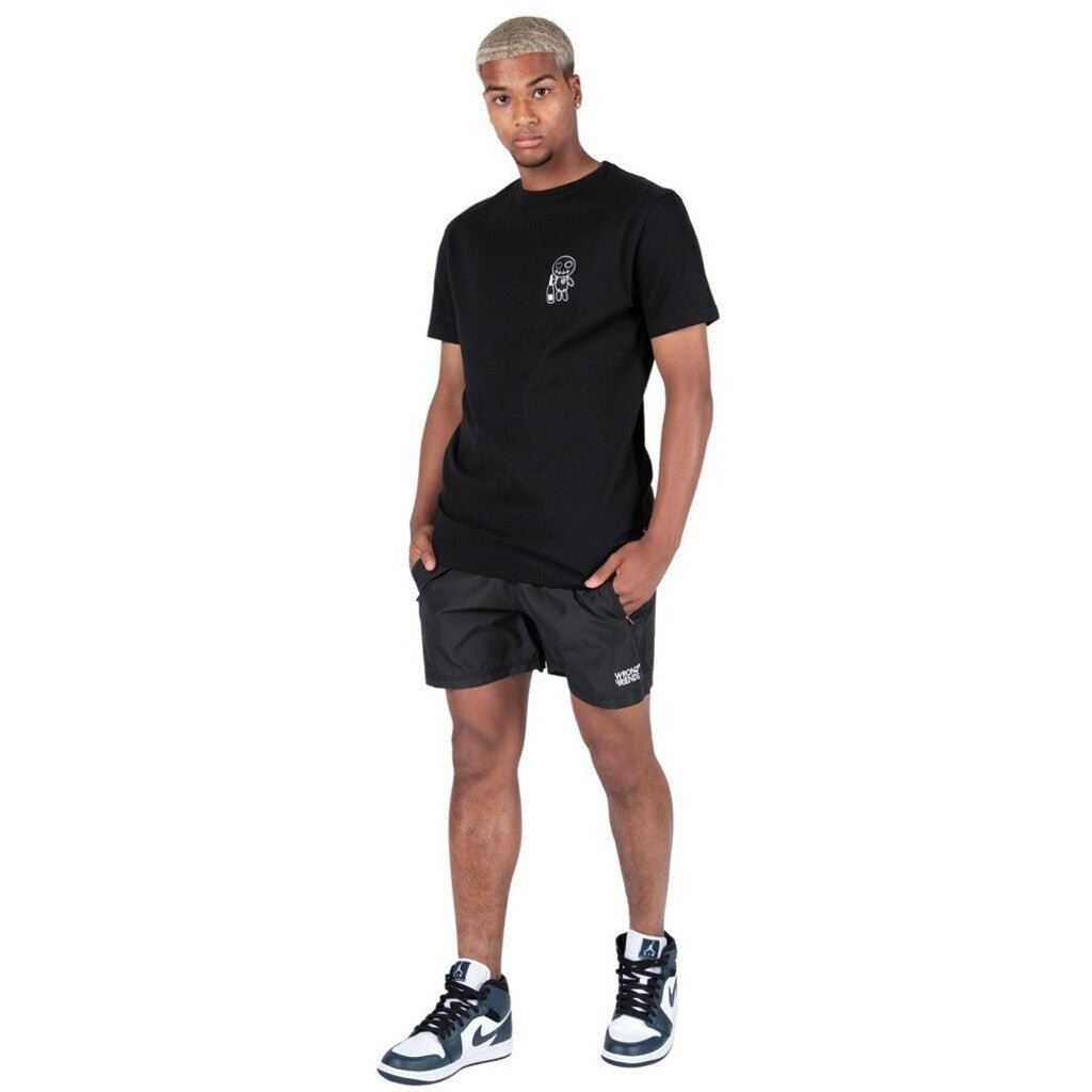 CHAMPAGNE SHOWERS T - SHIRT - BLACK - WRONG FRIENDS