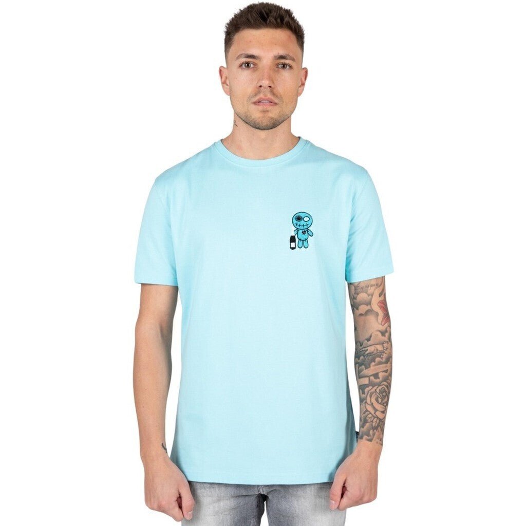 CHAMPAGNE SHOWERS T - SHIRT - LIGHT BLUE - WRONG FRIENDS
