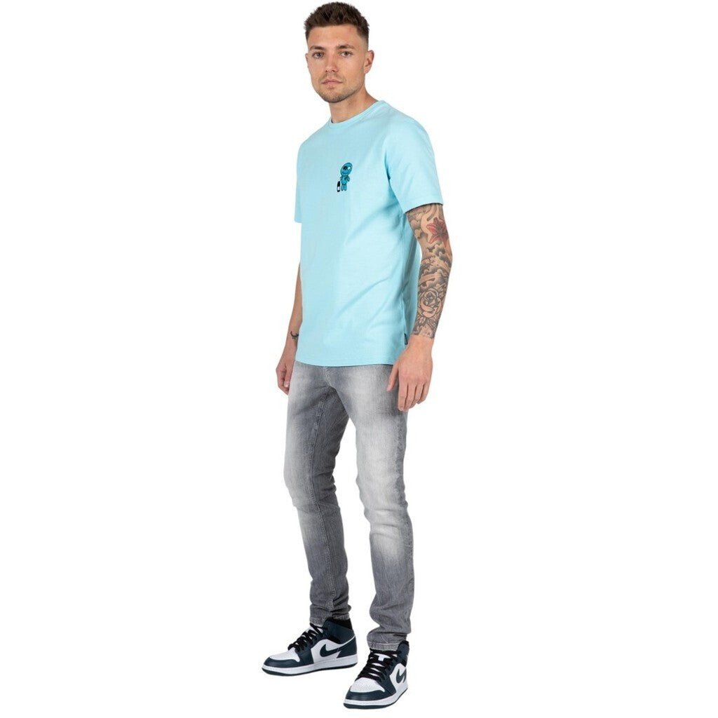 CHAMPAGNE SHOWERS T - SHIRT - LIGHT BLUE - WRONG FRIENDS