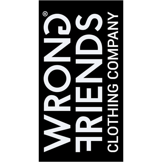 CLASSIC BEACH TOWEL - BLACK/WHITE - WRONG FRIENDS