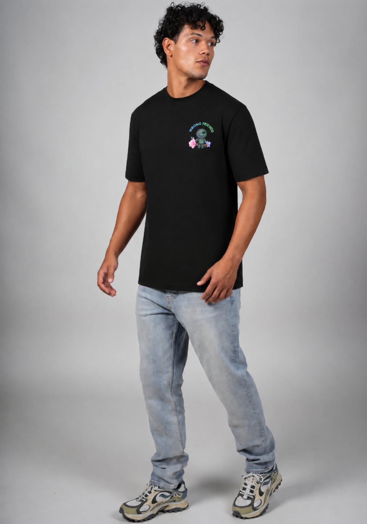 WRONG FRIENDS DENVER T-SHIRT T-SHIRTS BLACK