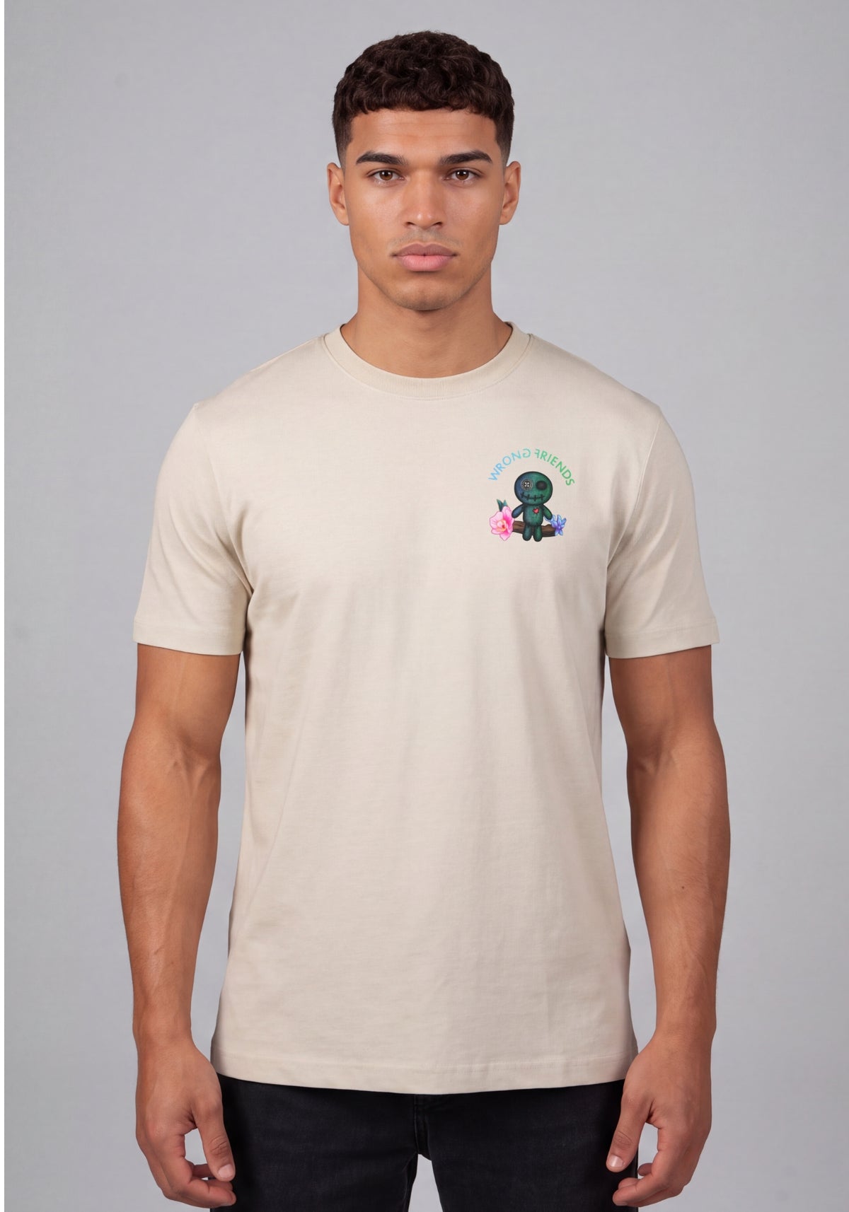 WRONG FRIENDS DENVER T-SHIRT T-SHIRTS SAND