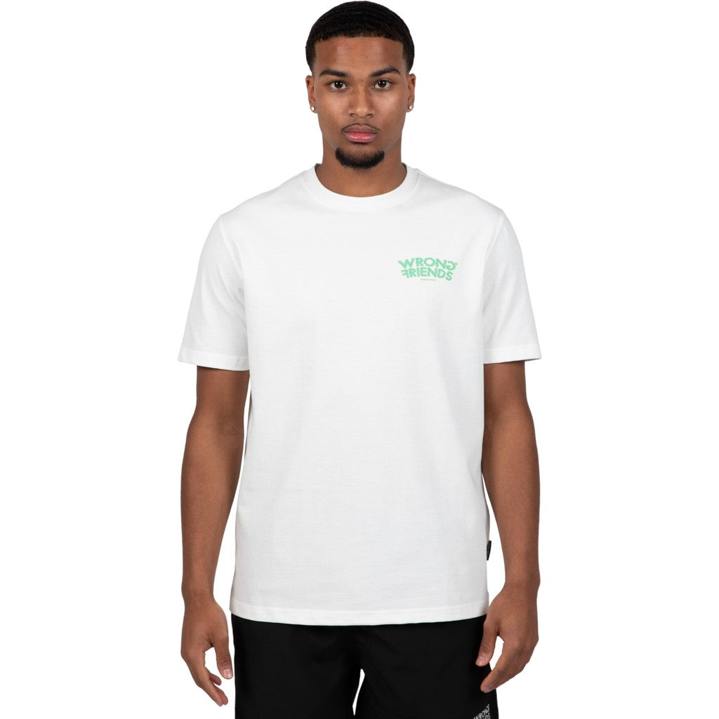 WRONG FRIENDS DINAN T-SHIRT T-SHIRTS COCONUT WHITE