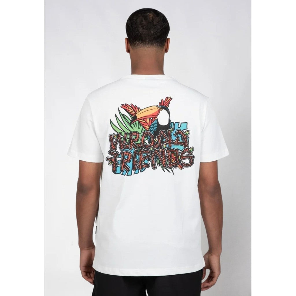 WRONG FRIENDS EDEN ROC T-SHIRT T-SHIRTS COCONUT WHITE