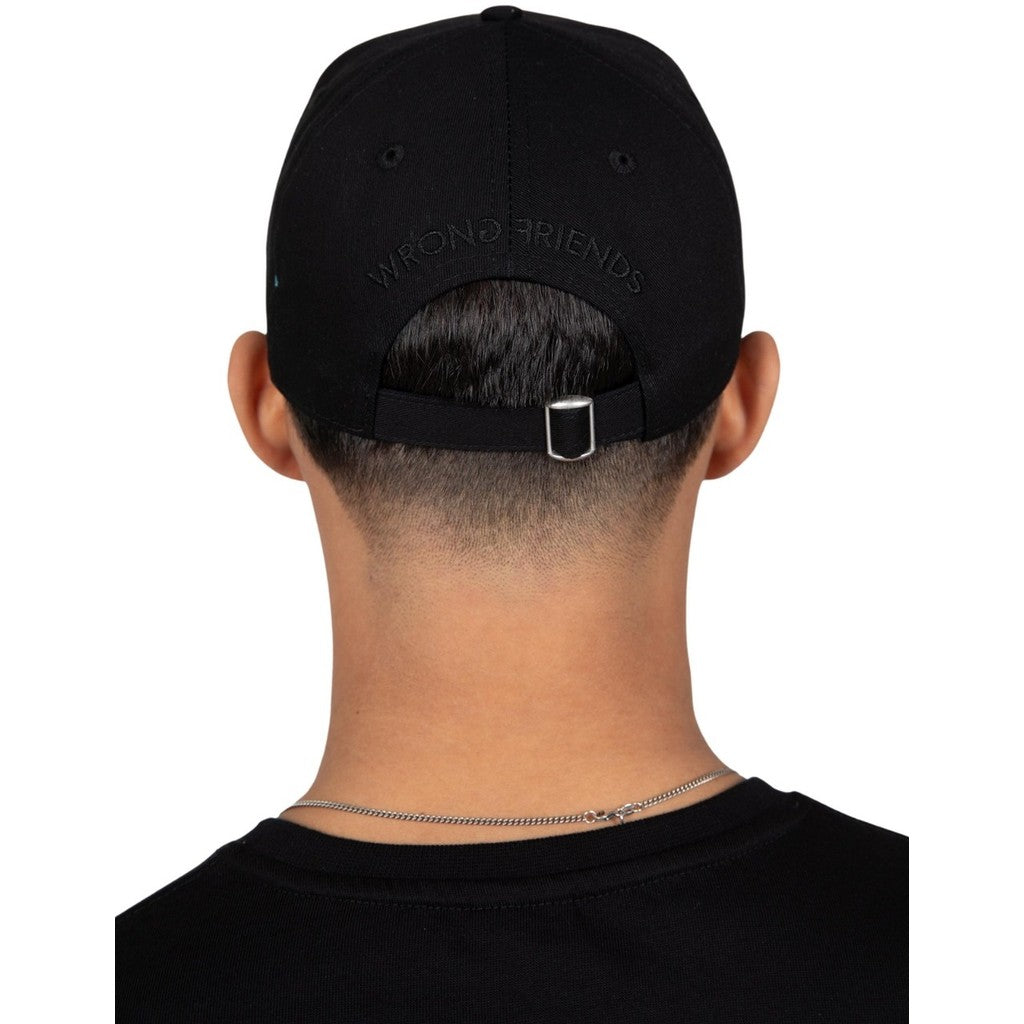 WRONG FRIENDS FAST LIFE CAP CAPS BLACK