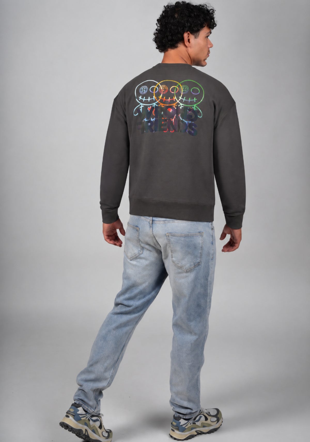 WRONG FRIENDS FORT COLLINS SWEATER SWEATERS STONE GREY