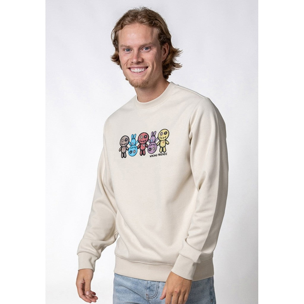 WRONG FRIENDS FRANKLIN SWEATER T-SHIRTS BEIGE