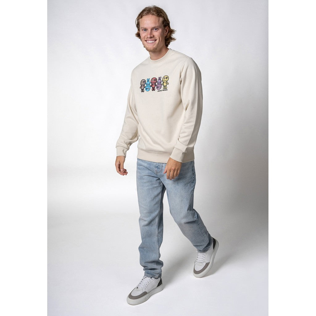 WRONG FRIENDS FRANKLIN SWEATER T-SHIRTS BEIGE