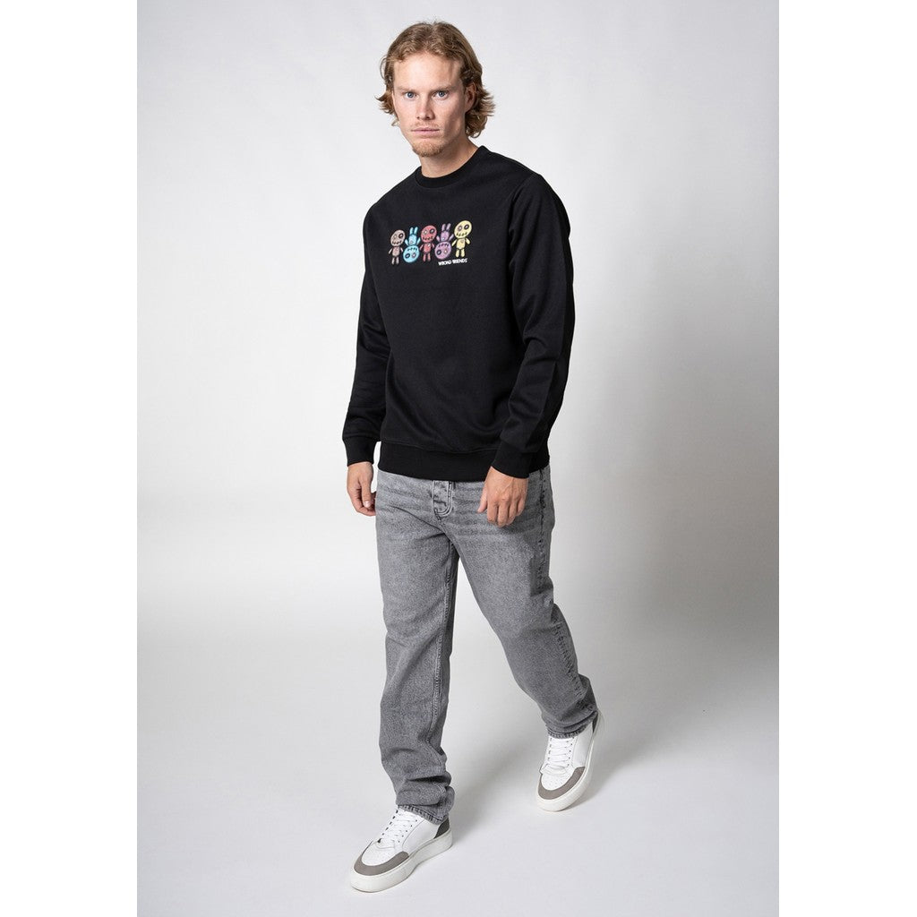 WRONG FRIENDS FRANKLIN SWEATER T-SHIRTS BLACK