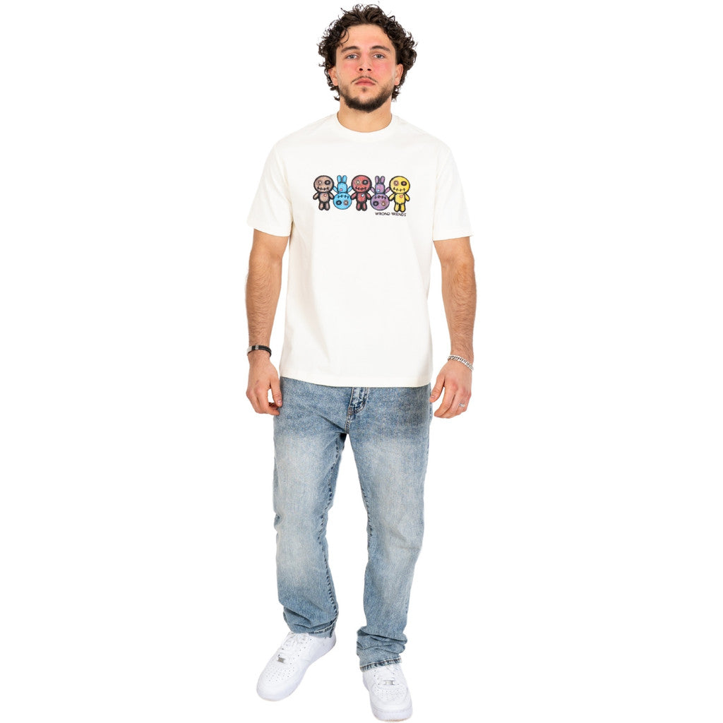 WRONG FRIENDS FRANKLIN T-SHIRT T-SHIRTS COCONUT WHITE