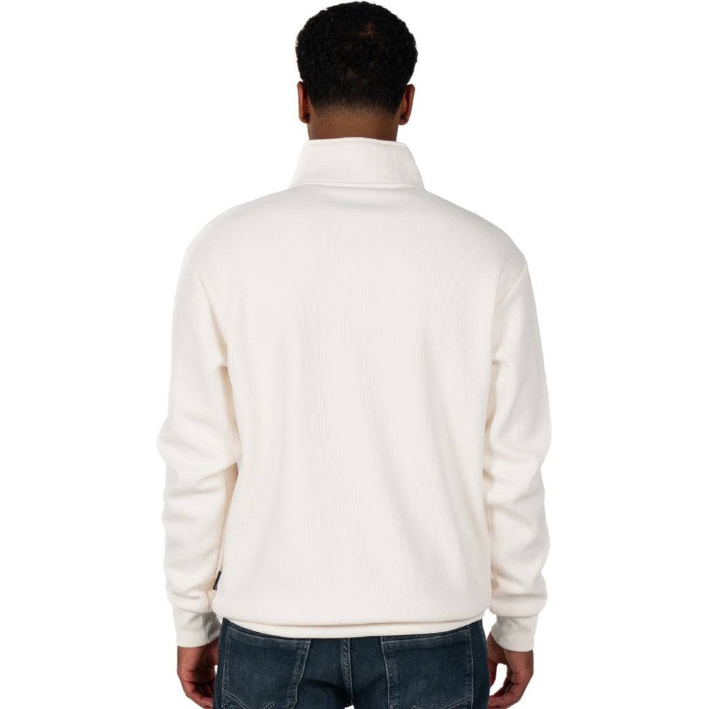 WRONG FRIENDS GILROY HALF ZIP SWEATER SWEATERS BEIGE