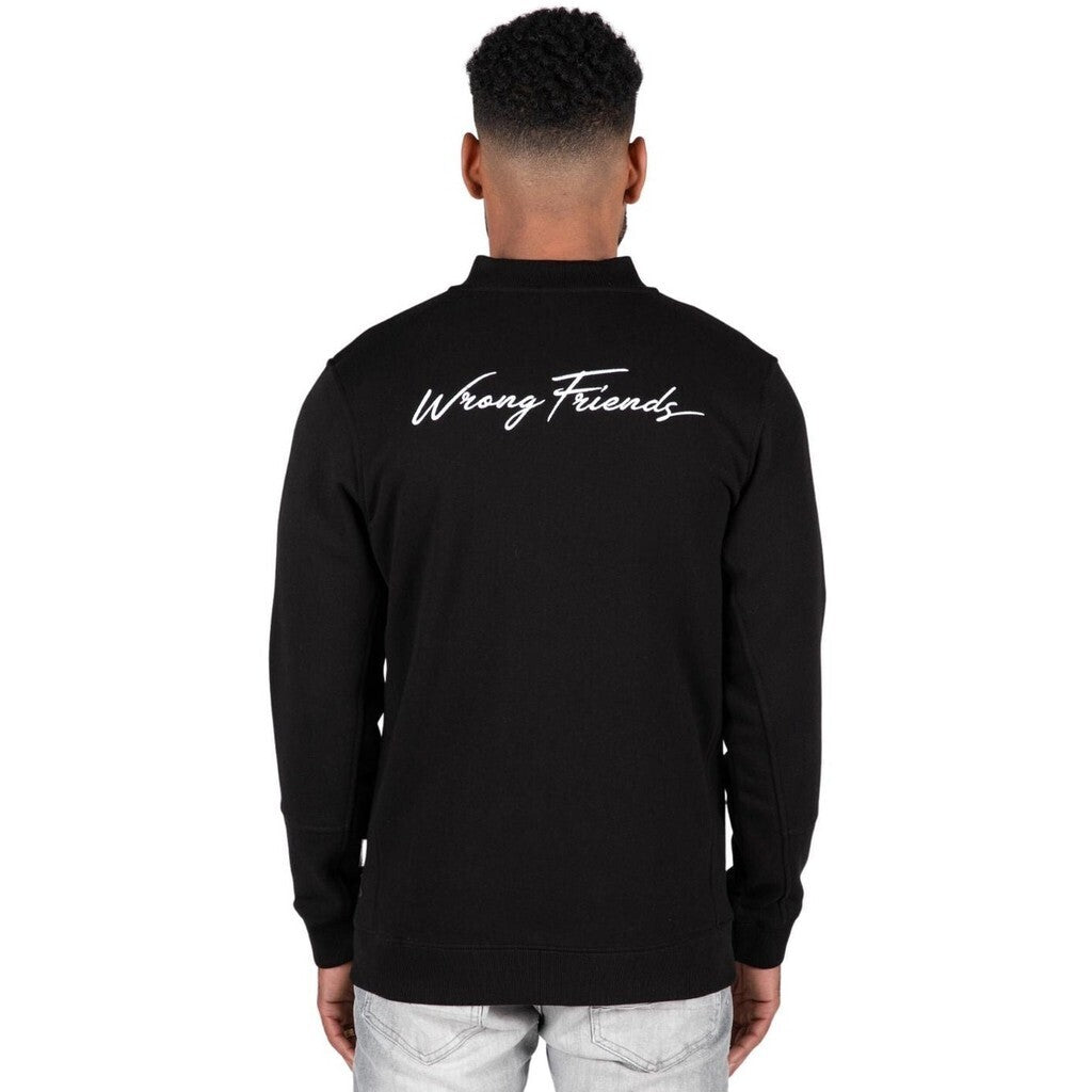 GRANADA FULL ZIP SWEATSHIRT - BLACK - BLACK - WRONG FRIENDS