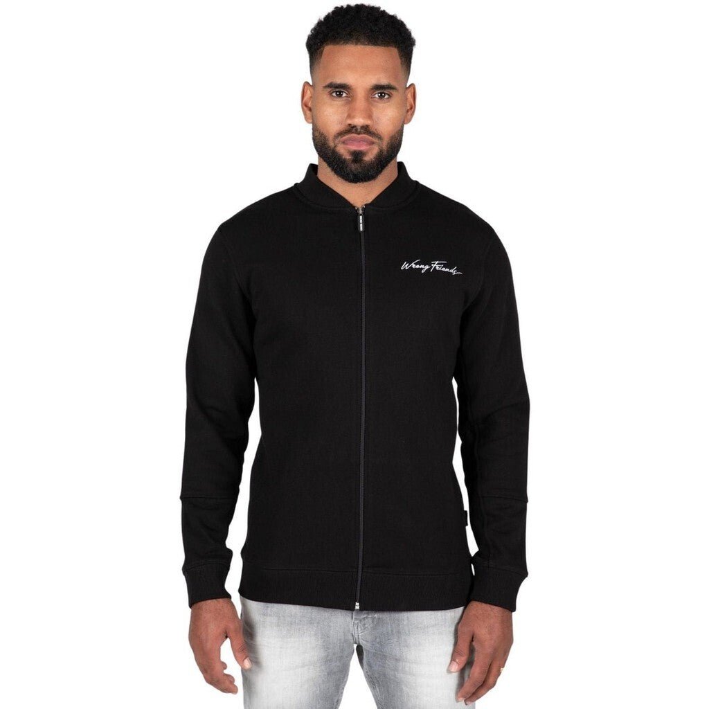 GRANADA FULL ZIP SWEATSHIRT - BLACK - BLACK - WRONG FRIENDS