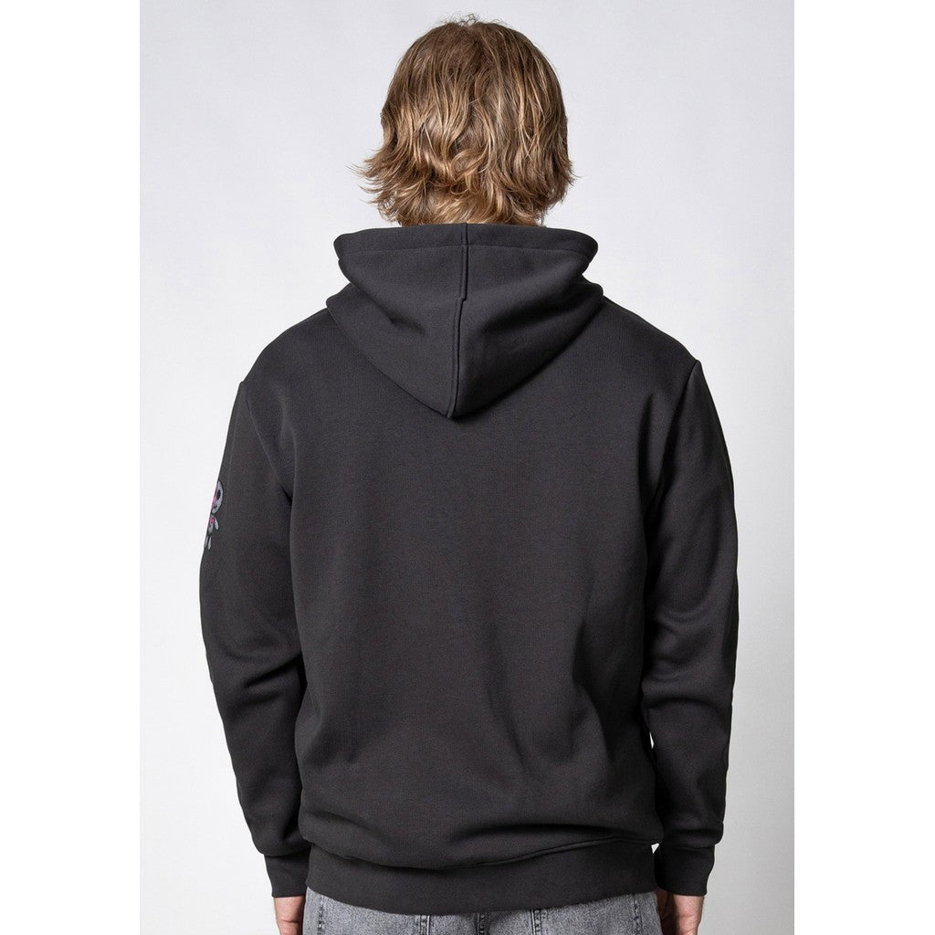 WRONG FRIENDS GUNNAR ZIPPED HOODIE HOODIES STONE GREY