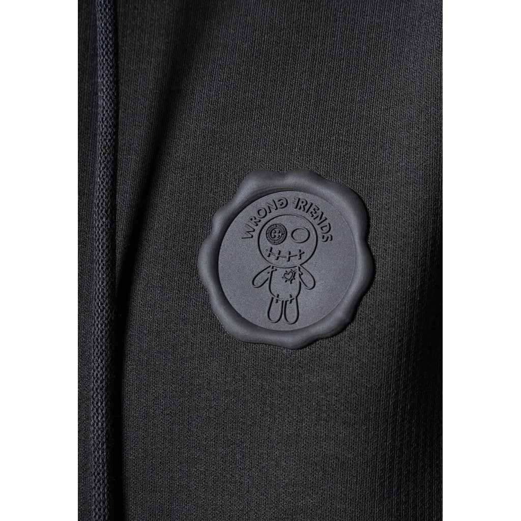 WRONG FRIENDS GUNNAR ZIPPED HOODIE HOODIES STONE GREY