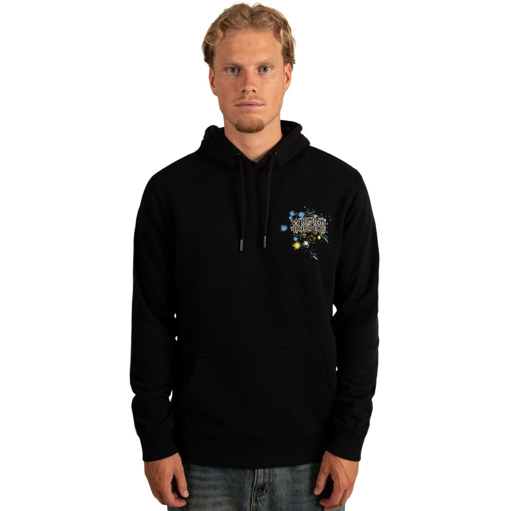 WRONG FRIENDS HAYS HOODIE HOODIES BLACK