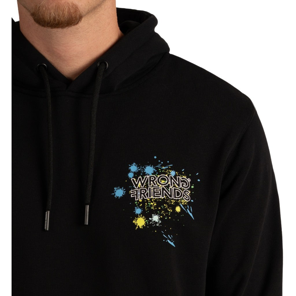 WRONG FRIENDS HAYS HOODIE HOODIES BLACK