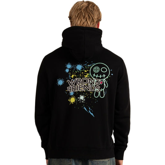 WRONG FRIENDS HAYS HOODIE HOODIES BLACK